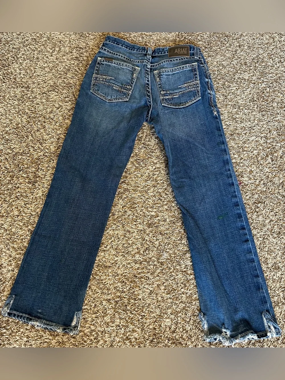 ARIAT M4 Relaxed Boot Cut Jeans Mens 32x32 Distressed Blue